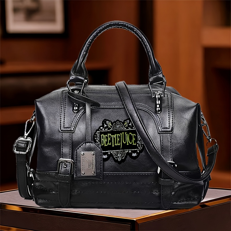 TEMU Wb1pc Underworld Dark Gothic Skull Women's Fashion Crossbody Bag, Handbag, Shoulder Bag, Detachable Shoulder Strap And Zipper Closure Clutch,