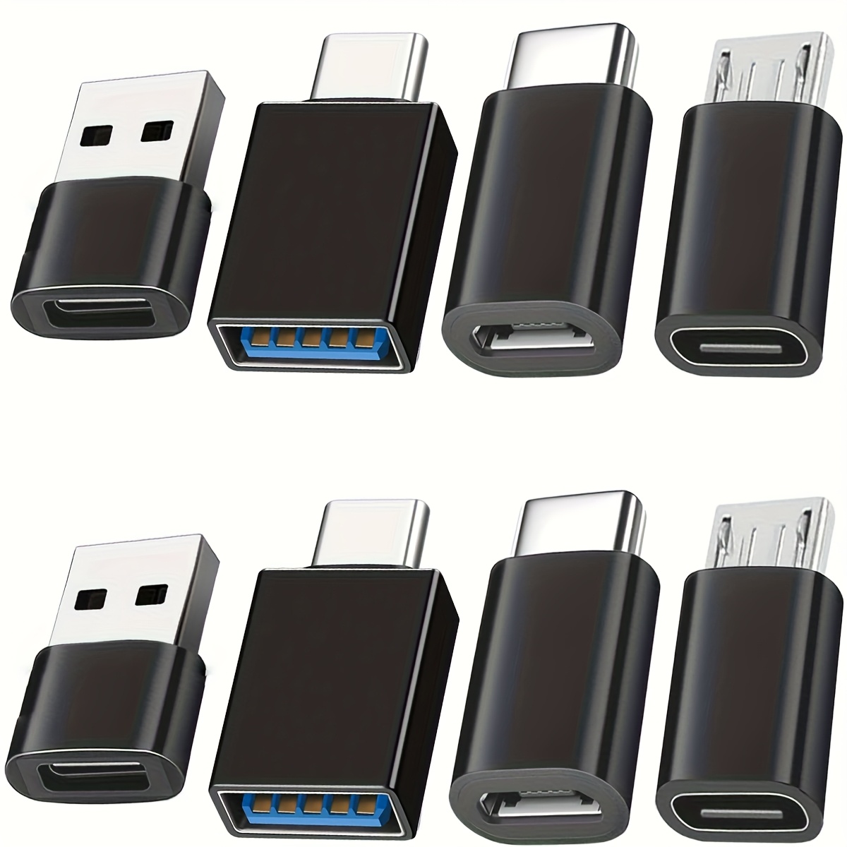 Set of 8 USB 3.0 to USB C Adapters