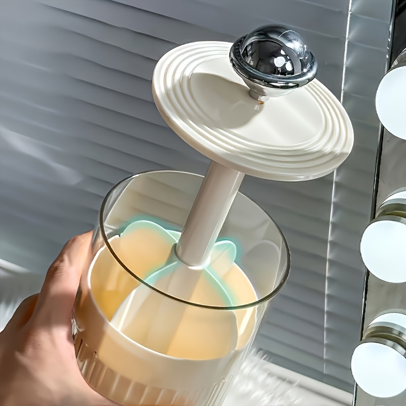 transparent   lift makeup brush holder suitable for 5 family   dustproof vanity cosmetic storage box automatic lifting eyebrow pencil and brush bucket high end organizer advanced texture desktop   lift storage container with lid Product details 0