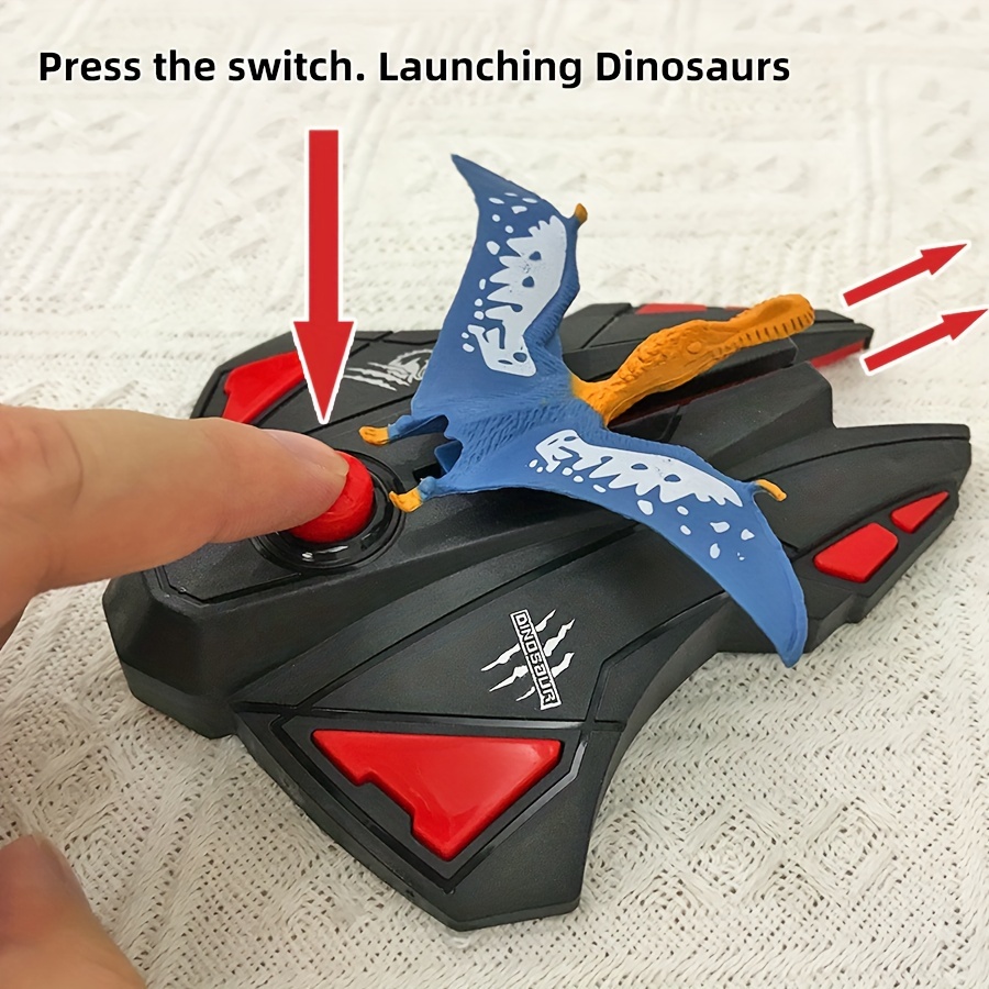 3-6 Yaş Çocuklar İçin Dinozor Fırlatıcı Oyuncak - Manuel Uçan Dinozor Atıcı, Dış Mekan Eğlencesi & Eğlence İçin Mükemmel, İdeal Halloween veya Noel Hediyesi