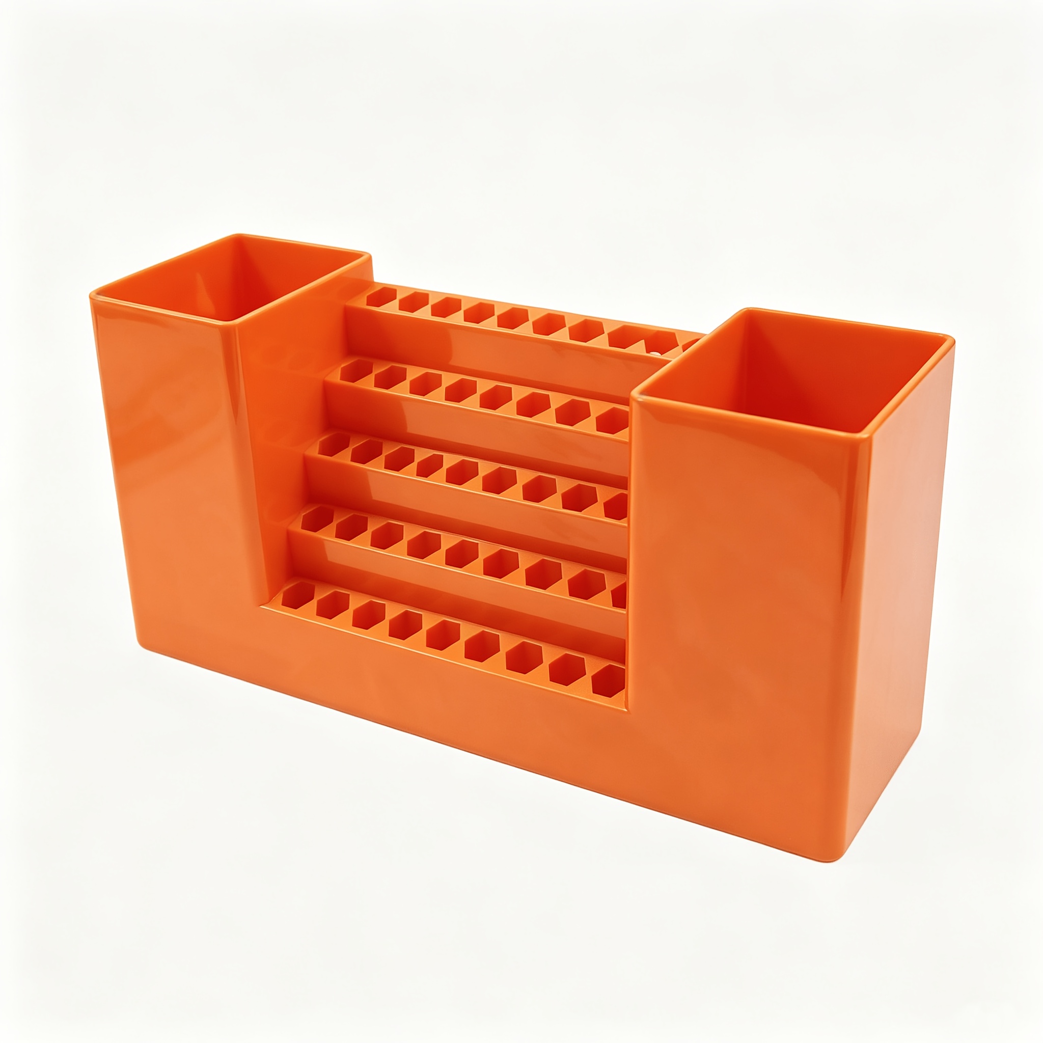 TEMU Organisateur de 50 emplacements pour embouts de tournevis en plastique robuste avec dessus hexagonal et rangement en - Boîte murale pour mèches