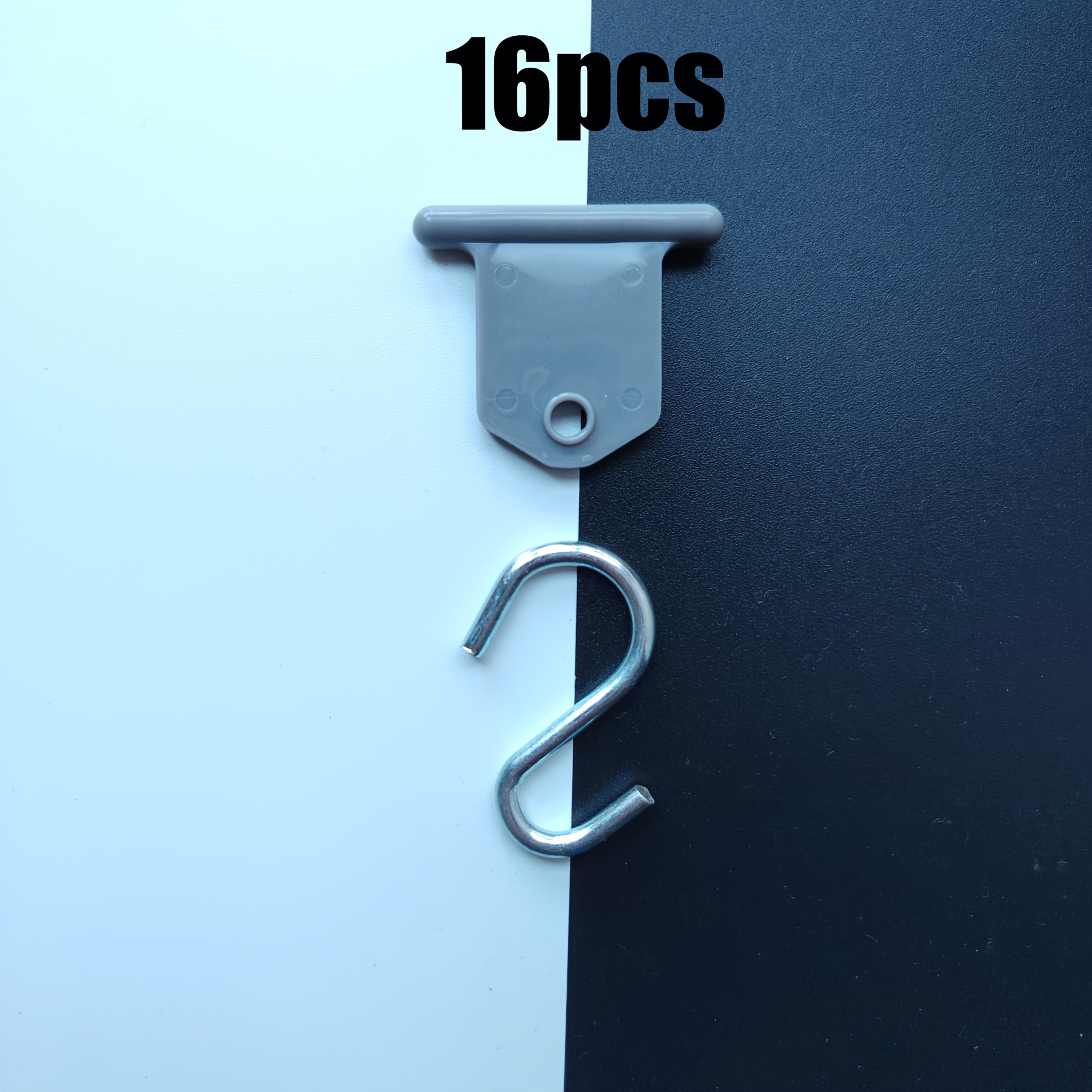 TEMU 10/16pcs Rv Awning Hooks For Lights Camping Awning Accessory Hangers S Shaped Gray Hooks Set Hanger For Camping Tent Indoor Outdoor