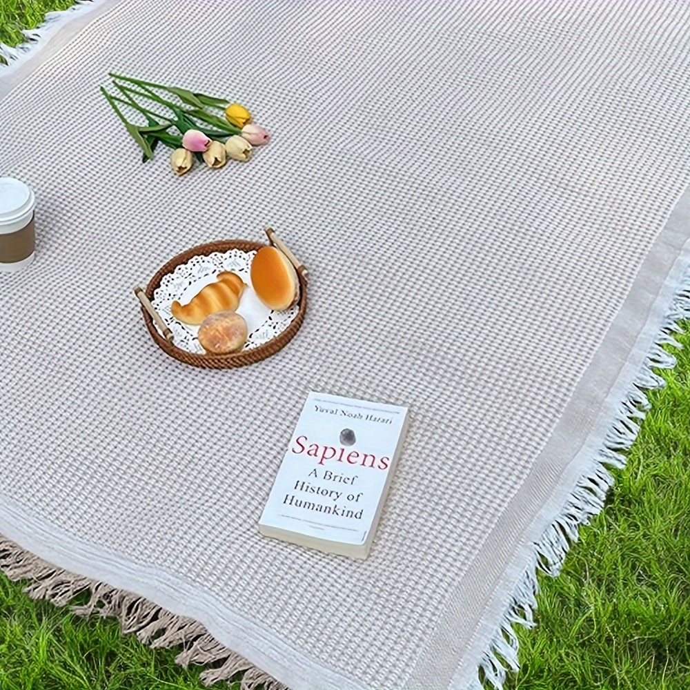 

1pc Foldable Picnic Blanket, For Barbecue Camping Outdoor Beach Lawn Mat