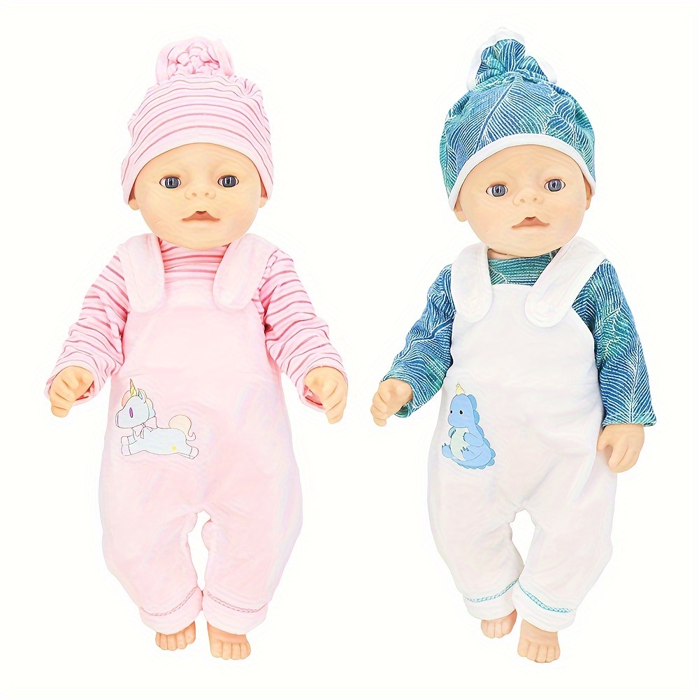 

Unicorn-themed Doll Outfit Set For 18" Fashion Dolls - Mixed Colors, Polyester Fabric