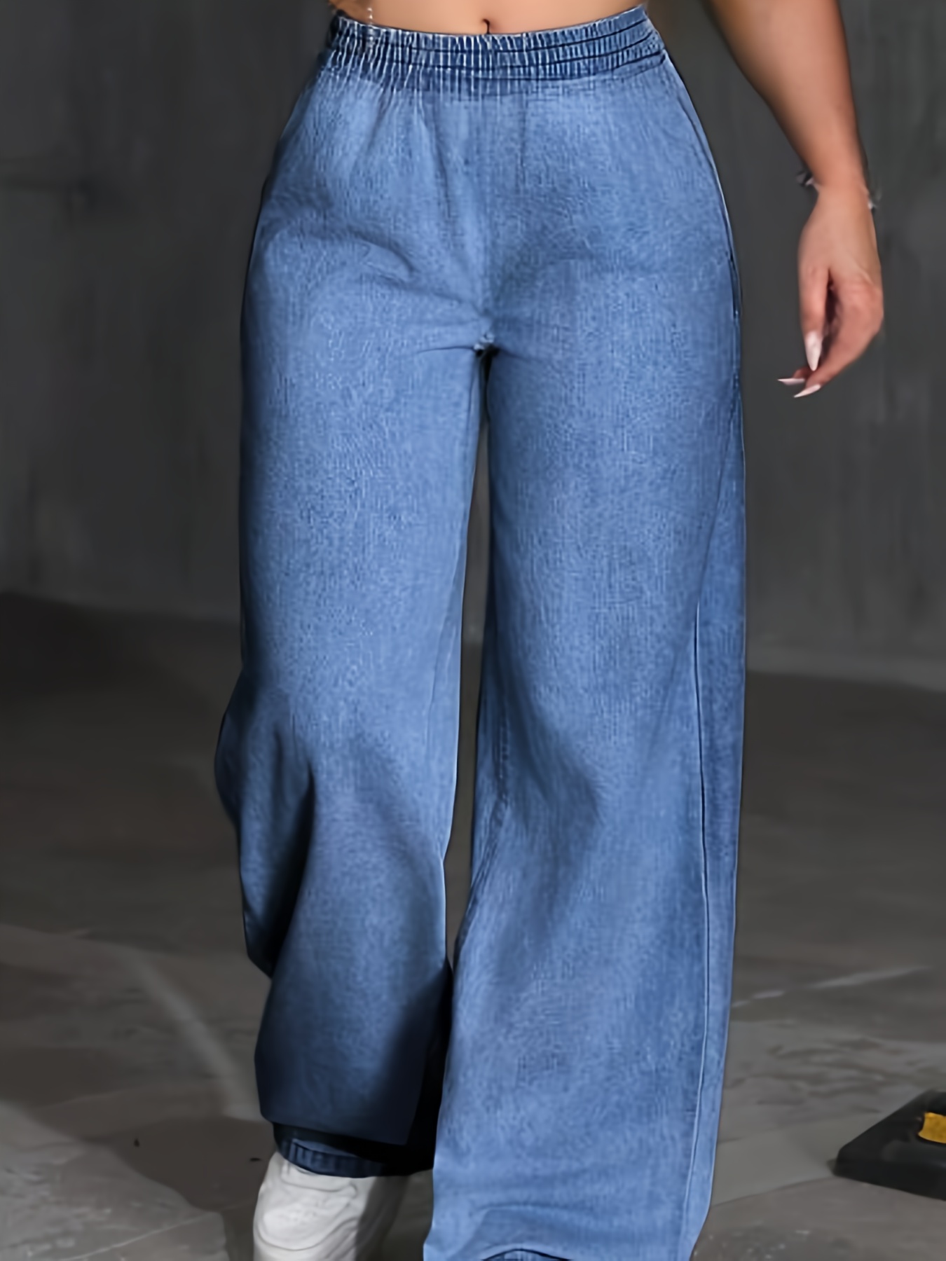 2025 Women's Pocket Wide Leg Loose Casual Versatile Long Trousers