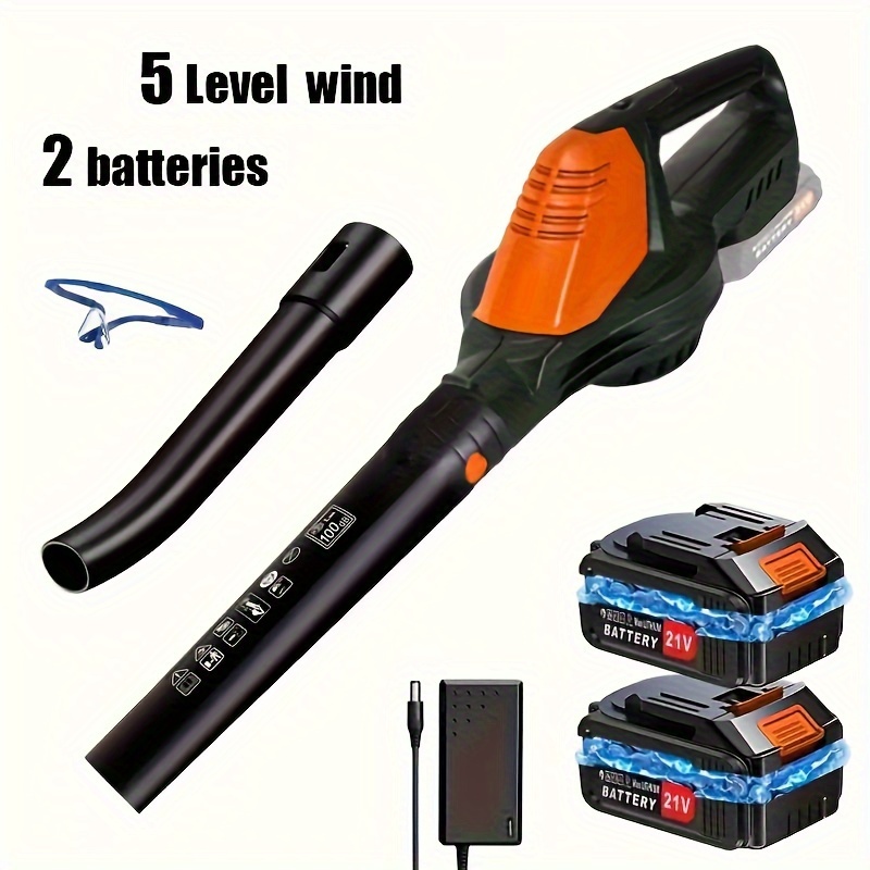 

21 V, 2 Batteries And Charger, Rechargeable - 5 For Lawn , , , , , And Storecleaning