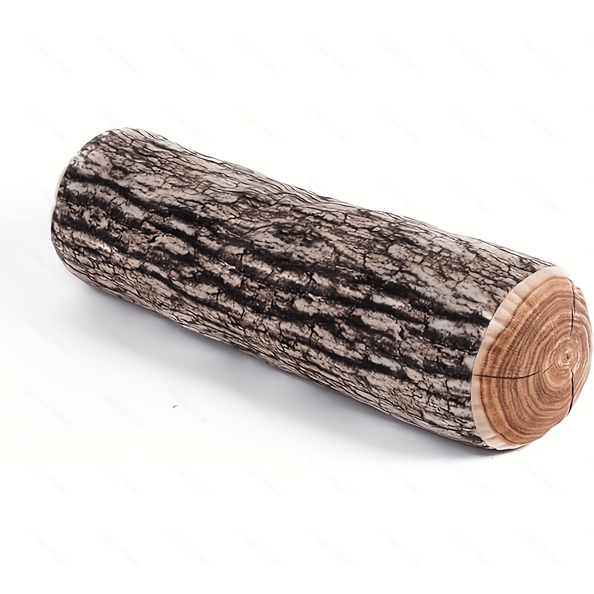 TEMU 1 Cojín Circular Decorativo, Impresión Digital 3D y Lindo de Madera Cilíndrico, Adecuado para Sofá, , Decoración de Dormitorio, Forma de de
