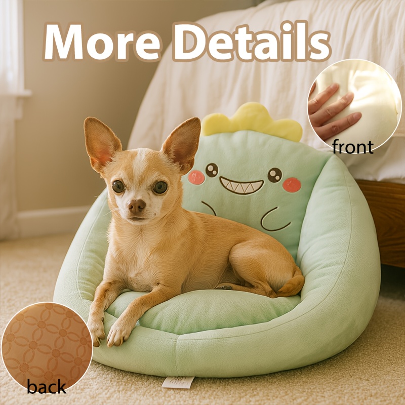 dog sofa pet couch with soft polyester fiber padding easy assembly for small medium large dogs ideal for living room bedroom balcony pet furniture for puppies adult dogs   seat   material   bed   padding puppy bed   Product details 2