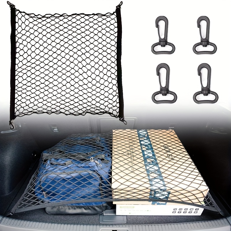 Rete Da Carico Per Bagagliaio Auto - Elastica, Organizer Universale, Con Ganci E Viti, 116x40 Cm, Per SUV E Auto - 3