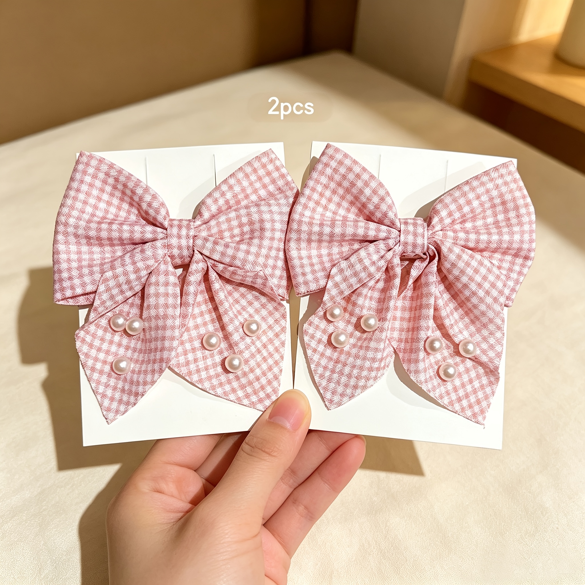 TEMU 2 Fermacapelli a Rosa Dolci, Carini e Versatili, , Adatti come Accessori per Capelli Quotidiani