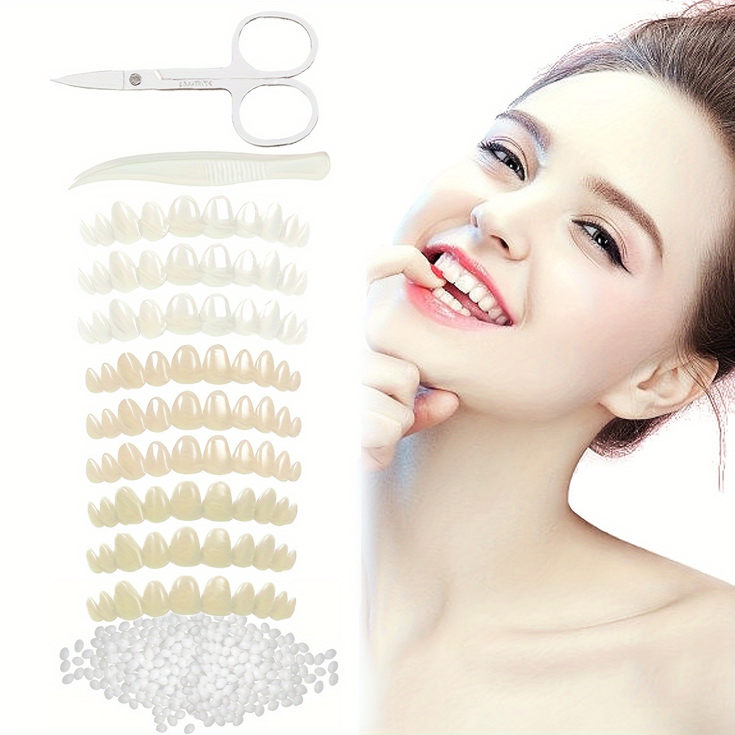 10pcs Shiny Teeth Gem Kit Beauty Teeth Decoration Jewelry For Women Men  Unisex Party Favors