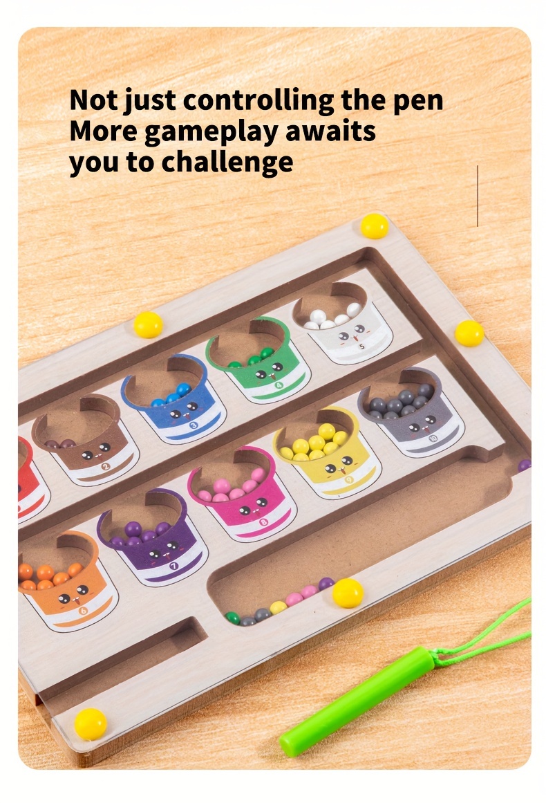 Color Sorting Maze Wooden Number and Color Counting Board Puzzle, Fine Motor Skills Toy, Cute Birthday Gift for Boys and Girls, Halloween/Thanksgiving/Christmas/Easter Gift 12 Color Sorting Maze, Wooden Number and Color Counting Board Puzzle, Fine Motor Skills Toy, Cute Birthday Gift for Boys and Girls, Halloween/Thanksgiving/Christmas/Easter Gift