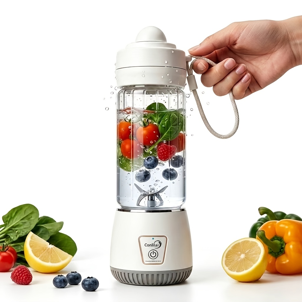 TEMU Portable Usb Charging Blender And Juicer And High-concentration Hydrogen-rich Water Cup In 1 - Easy To Clean, Suitable For Smoothies And