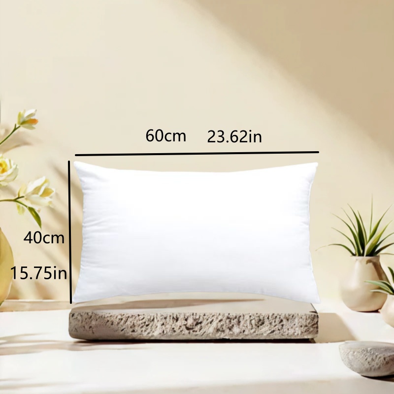 Hotel Pillow Insert, Single Piece, Rectangular, Pillow , Decorative Pillow Insert, Soft And Fluffy, Improves , For Home Use, 5-star Hotels, Guesthouses, Homestays, Medium Size