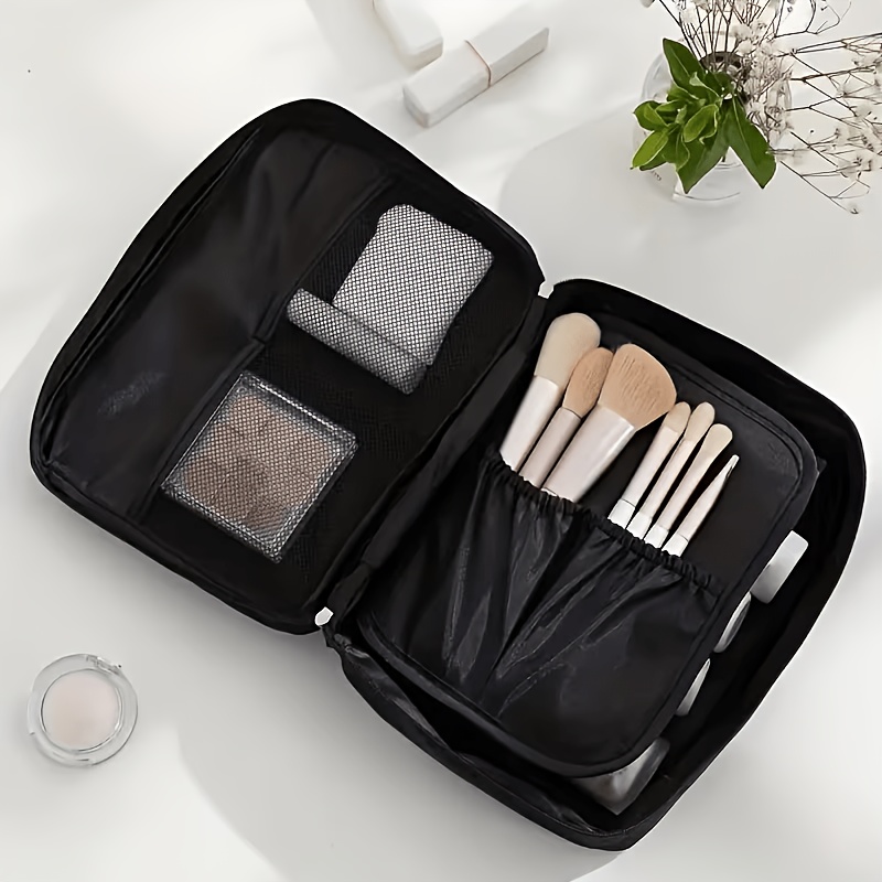 TEMU Large-capacity Square Travel Toiletry Bag With Multi-functional Portable Design - Cosmetic Luggage Storage Bag