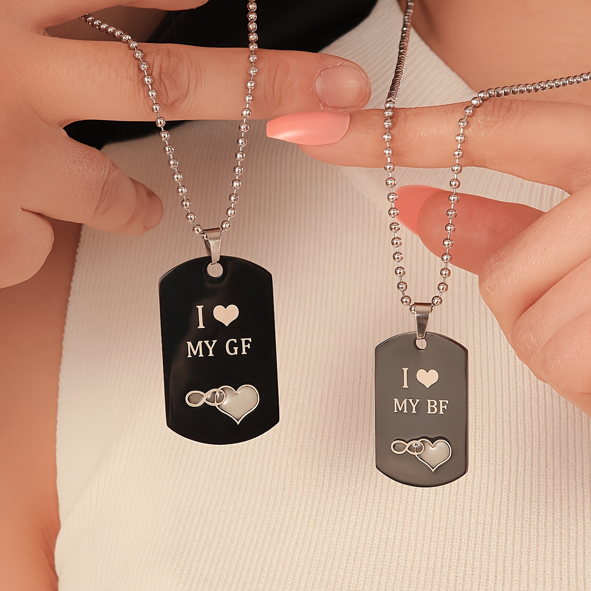 Cute Matching Necklaces For Boyfriend And Girlfriend Matching Cat
