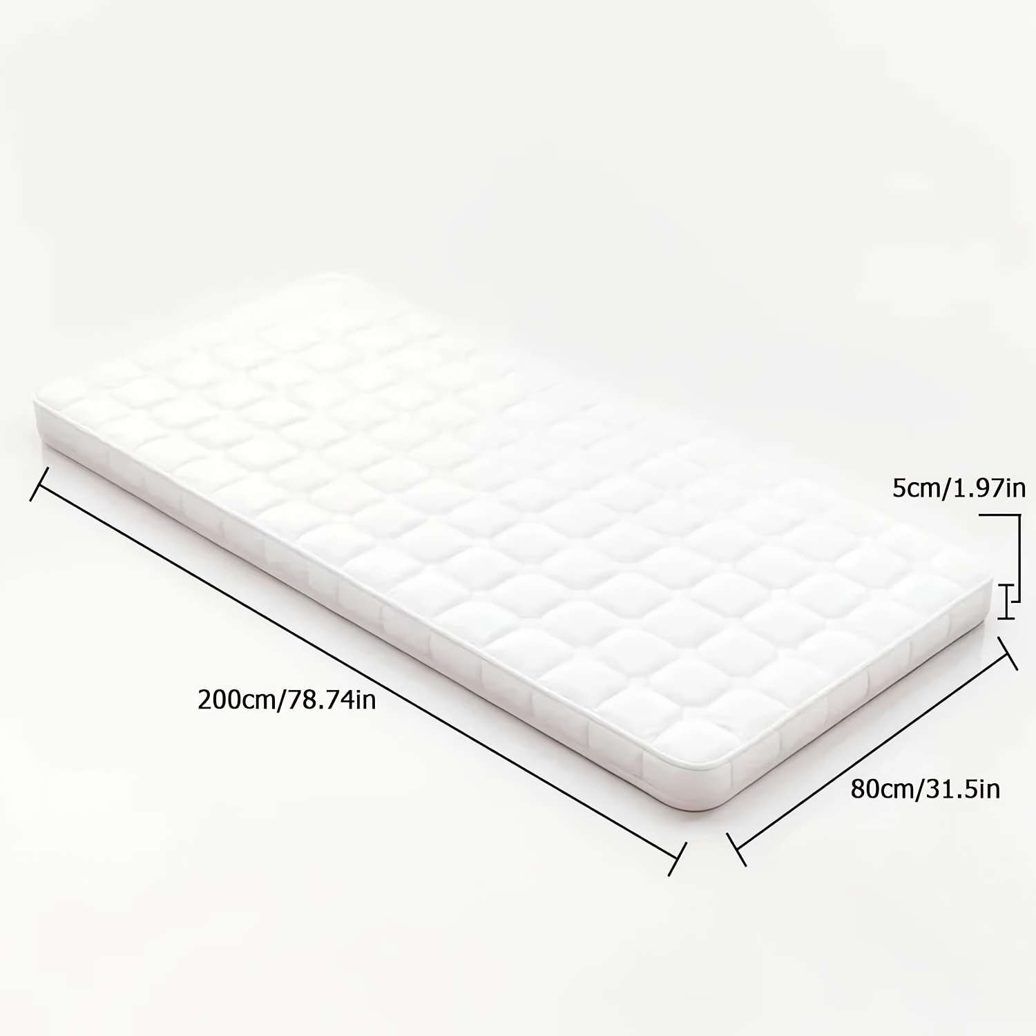 Foldable Tatami Mattress, Featuring 3-fold Breathable Knitted Fabric, Ideal For Travel, Camping, Floor Use, And Guest Beds