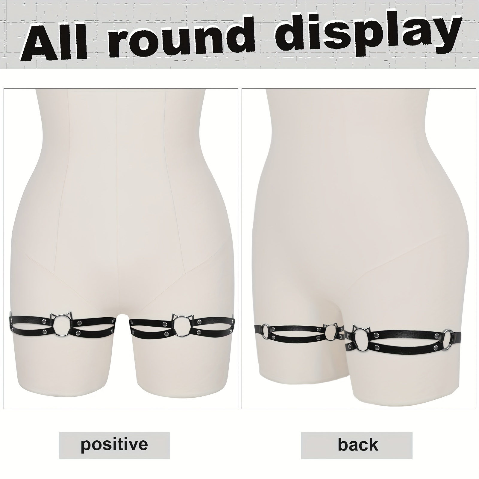 2pcs pu thigh garters women garter belt leg harness garter - Temu