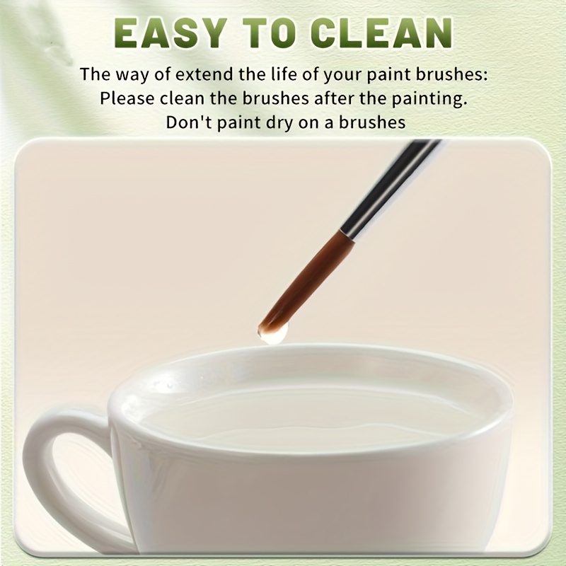 Ultra Fine Nylon Fine Bristle Paint Brush Set