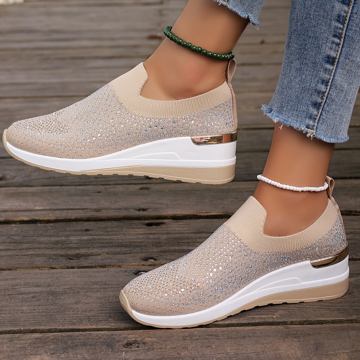 TEMU Women's Knitted Loafers, Women Shoes