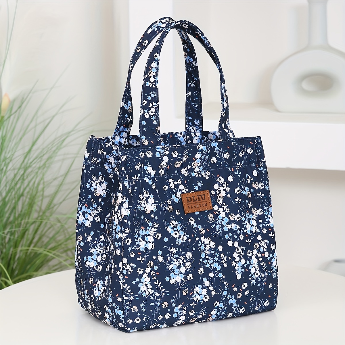 TEMU Printed Tote Bags , & Zippered , For Work Commute & Lunch Storage