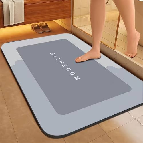 24 x16 quick dry diatomite bath mat super absorbent non slip easy to clean soft comfortable ideal for bathroom shower laundry room bedroom living room entrance in multiple colors