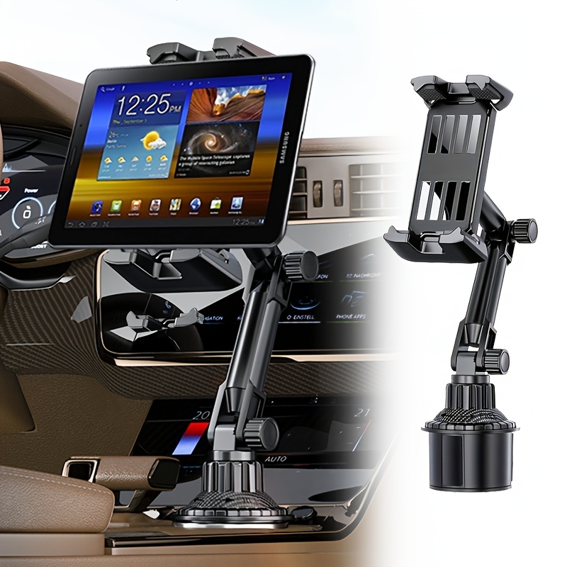 

Build, Adjustable Car Phone And Tablet Holder - Heavy-duty Cup Holder Mount, Fits 4-13 Inch Devices, Compatible With Most Vehicles, For , Phone Holder For Car