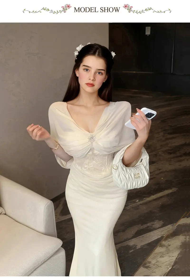 pleated shawl strapless dress design sense - Temu Cyprus pleated shawl strapless dress design sense - Temu Cyprus