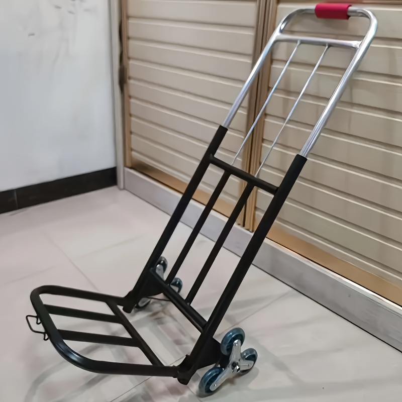 Heavy-Duty Folding Trolley, Equipped with Adjustable Buckles, Stair Crawler Wheels And Portable Lifting Function, Is A Foldable Trolley for Convenient Transportation of Shopping, Suitable for Moving, Climbing Stairs And Grocery