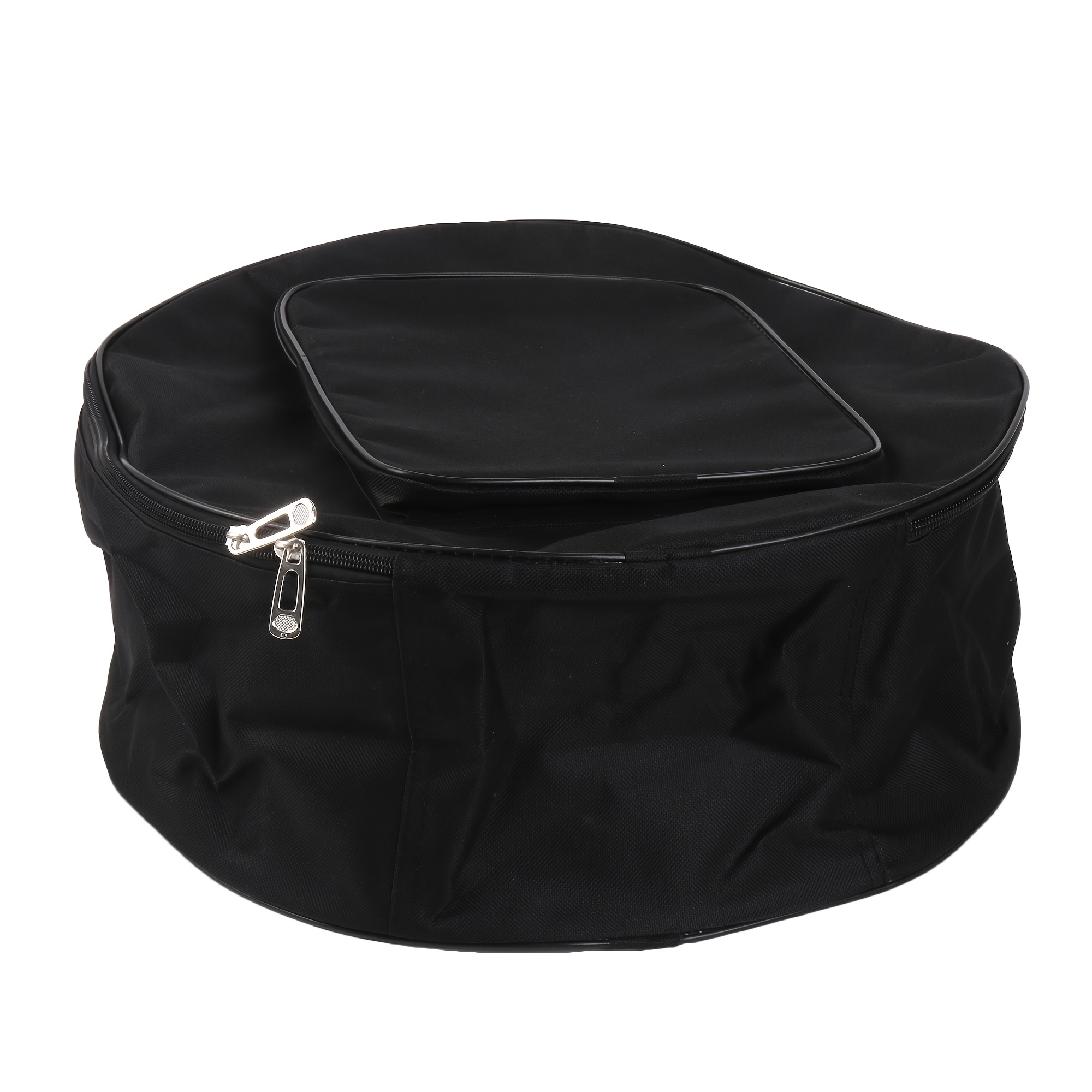 

Black Oxford Cloth Drum Storage Bag - Fits 13/14 Inch Small Military Drums, Features Large & Carry Handle For Safe Transport, Drum Bag