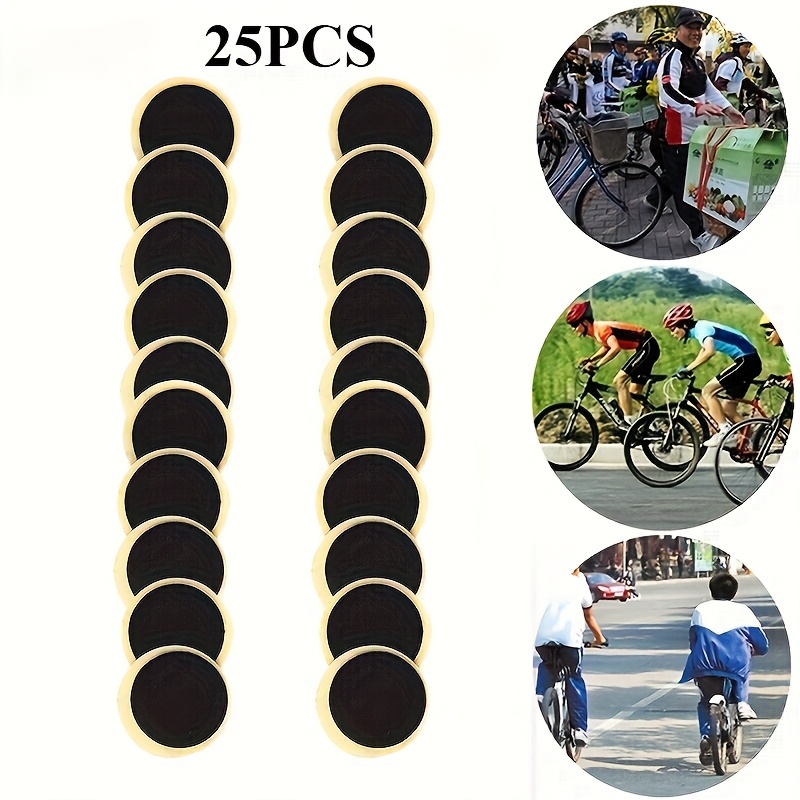 Image of Bicycle Tire Repair Patches, Suitable For Outdoor Riding, Quickly Fixing Tire Problems. Important Role In Long Distance Or Daily Outdoor Riding, Providing Convenient For , Ensuring Smooth Riding