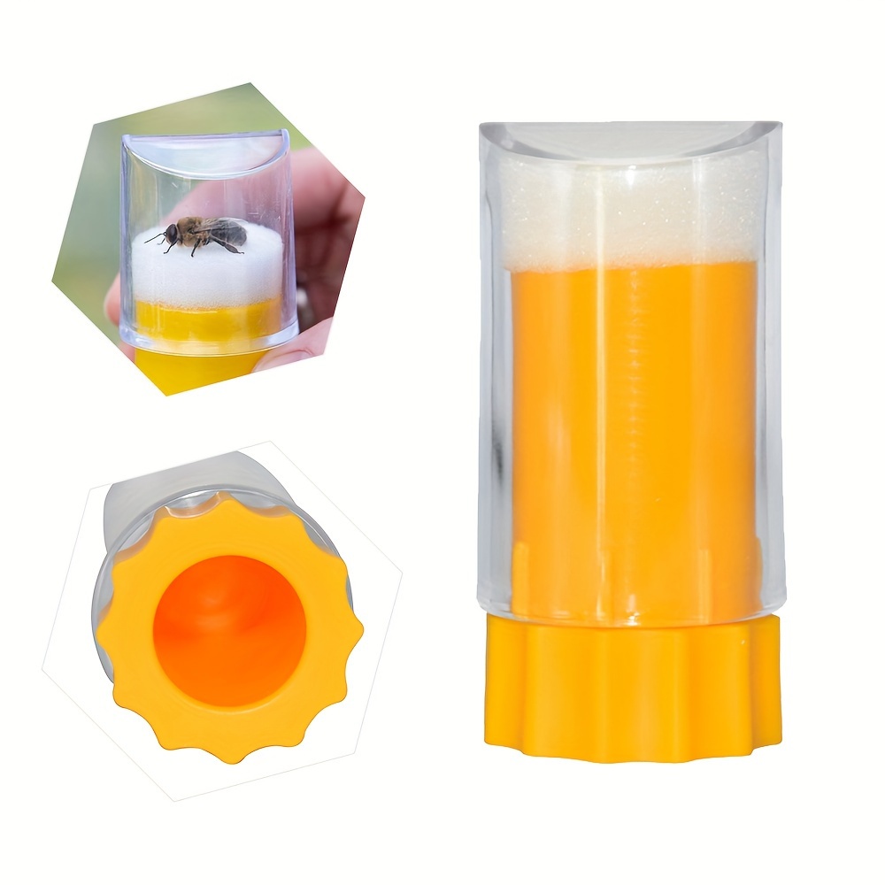 1pc Yellow Plastic Bottle, Beekeeping Raising Tool For And Identification, Beekeeping Supplies