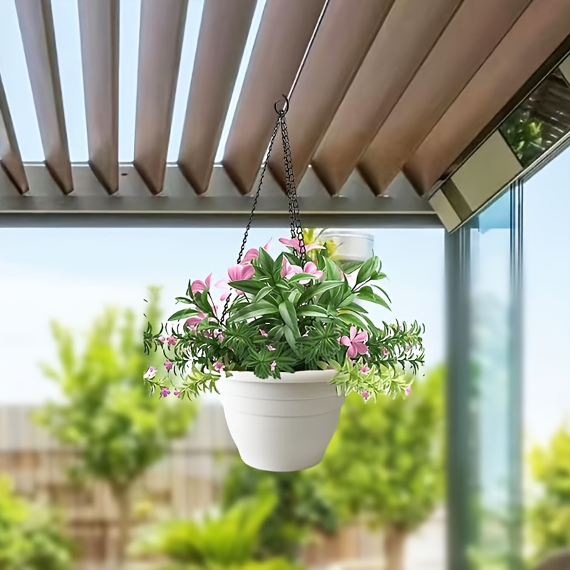 5/6pcs Set * Hanging Planter/Wall-Mounted Flower Holder/Indoor Outdoor  Plant Basket with Chain and Drainage Holes, Suitable for Home  Decor/Garden/Balcony/Office *., Gardening Gift/Mother's Day Gift