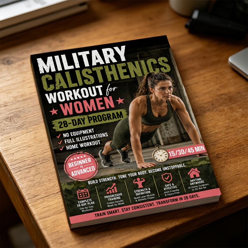 military calisthenics workout for women a 28 day bodyweight program to build strength     at home no equipment   45 minute workouts for beginners to advanced