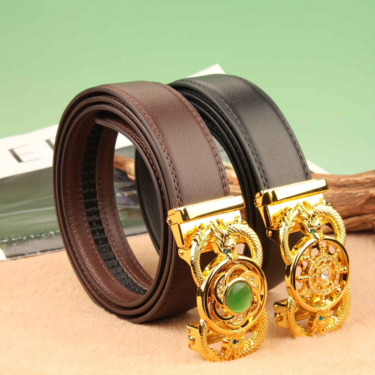 Double Loop Dragon 110 Long Automatic Bucket Strap Extended Men's Strap