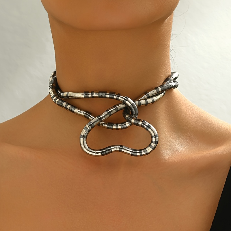 Layered Geometric Long Necklace for Women