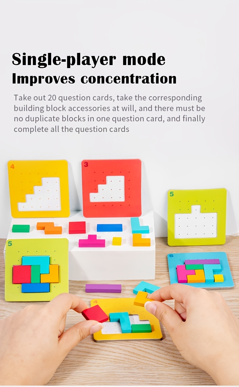 Geometric Shape Puzzle Toy, an Interactive Tabletop Game for Quick Play, Perfect As a Christmas Gift.