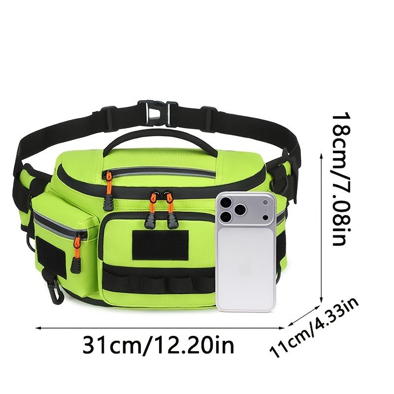 borsa a tracolla espandibile da   ogehuafee per   e unisex, capiente e multifunzionale per esterni con   a più tasche, borsa a marsupio a   per ciclismo ed escursionismo, adatta per  , pendolarismo, palestra, attrezzatura Dettagli dell'articolo 1