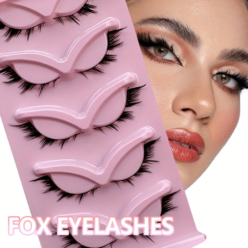 TEMU 2025 False Eyelashes For Foxes, Consisting Of 3 Trays With A Total Of 15 Pairs Of False Eyelashes. Are Soft, Comfortable And Natural, And Are One-piece European-style False Eyelashes