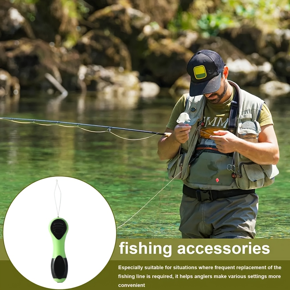 1pc fishing hook threader tool ergonomic abs stainless steel