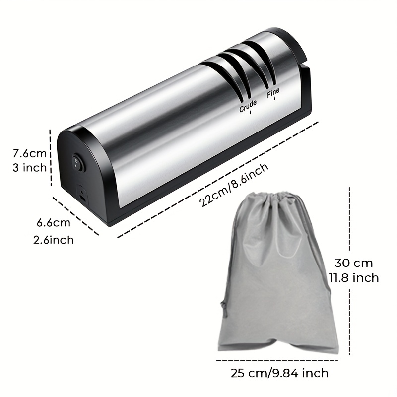 TEMU 3-in-1 Professional Sharpener For Kitchen And Outdoor Use - Coarse/fine Grinding Sharpening - Quick Sharpening And Polishing Electric Kitchen