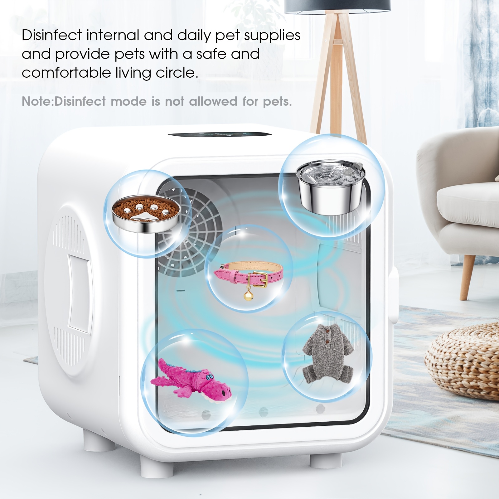 Cobuy Pet Dryer Box 68L, 15Min Fast 360° Drying, No More Pet Scared of Blower, 5 Modes for Cats Small Dogs - Image 9