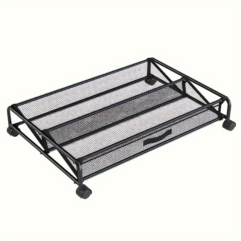 shoe organizer space saving under bed shoe rack with 360 swivel wheels   metal organizer for easy shoe storage and organization multi purpose sliding design for bedroom dorm home shoe storage organizer details 1