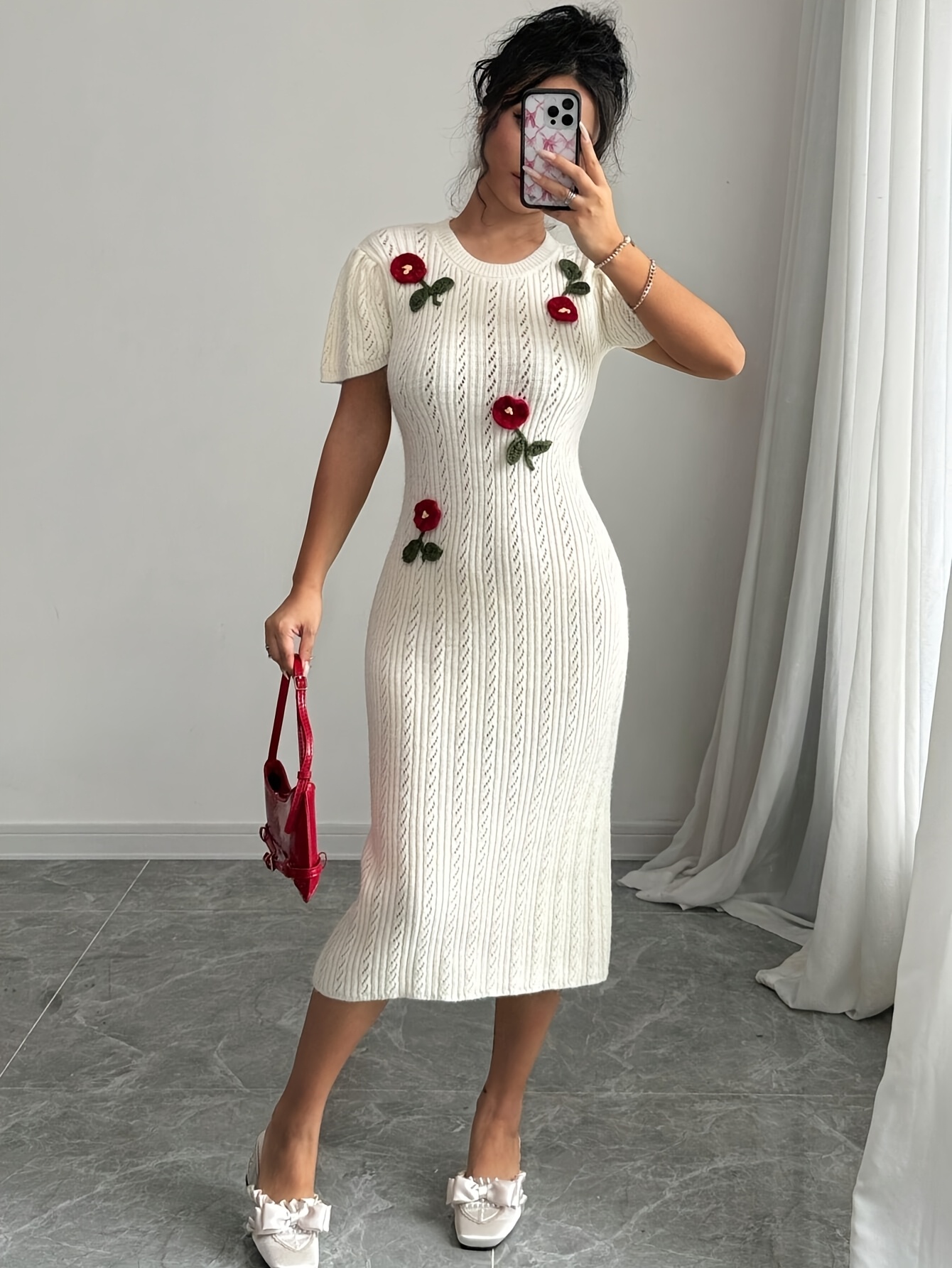 womens style crochet round neck short sleeve - Temu Mauritius
