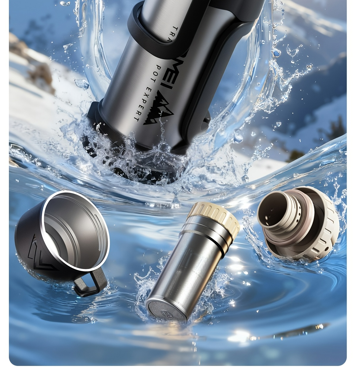 1 stainless steel large capacity in multiple sizes with a handle and cup lid featuring a tea storage compartment and maintaining temperature for suitable for outdoor use and camping Product details 29