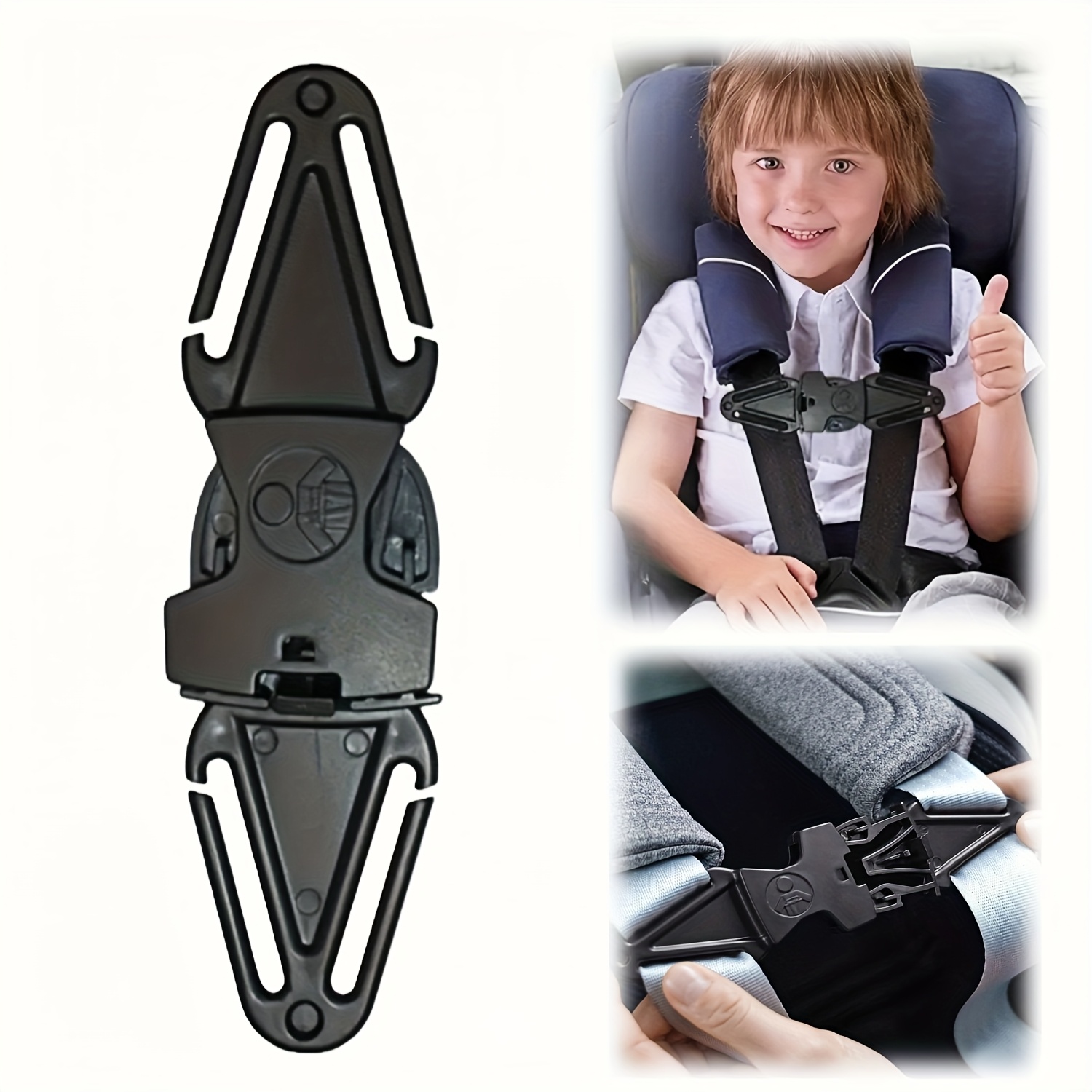 1pc Universal Anti-theft Stroller Protective Cover | Abs Material, Seat Adjustable Fixed Clip, Safety Seat Clasp, Stroller Additions, Seat Adapter