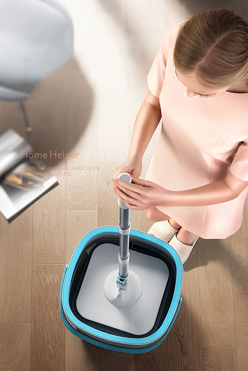 2024 premium rotating mop system with easy clean water   bucket hands free washing for effortless cleaning of floors walls more lazy dirt   details 7