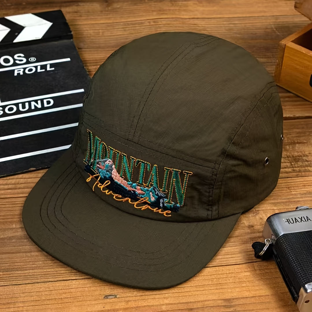 TEMU 2025 Spring/summer 's And Women's American Hip-hop Flat Brim Embroidered Tuna Hat Street Casual Versatile Baseball Cap