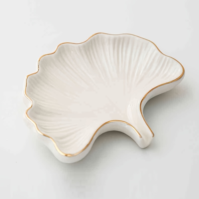 TEMU 1pc Porte-Savon Créatif Feuille de Ginkgo Perçage Drainage Maison Support de Savon Organisateur de Salle de Bain Hôtel Porte-Savon Premium Savon