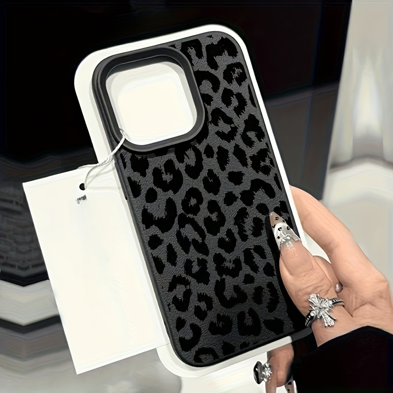 Phone Case - 1pc Print Trendy Brand Pattern Full Wrap Tpu Lychee Grain Phone Protective Case For Iphone 16 15 14 13 12 11 Pro Xs Xr 8 7 Plus Phone Case